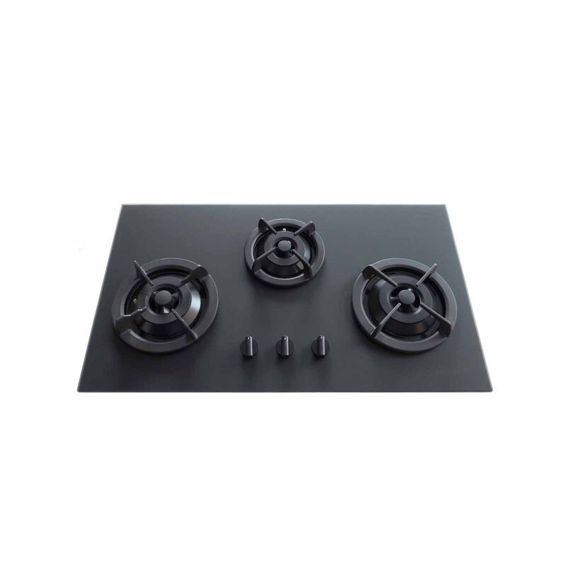 TECNO 86cm 3 Burners Glass Hob (exclude Installation) T 333TGSV MT/BK-image 1