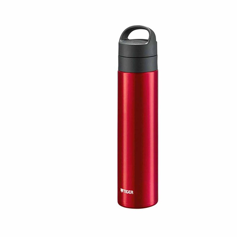 TIGER 0.6lt Vacuum Insulated Carbonated Bottle - Clear Red MKB-T601 (RB)-image 1