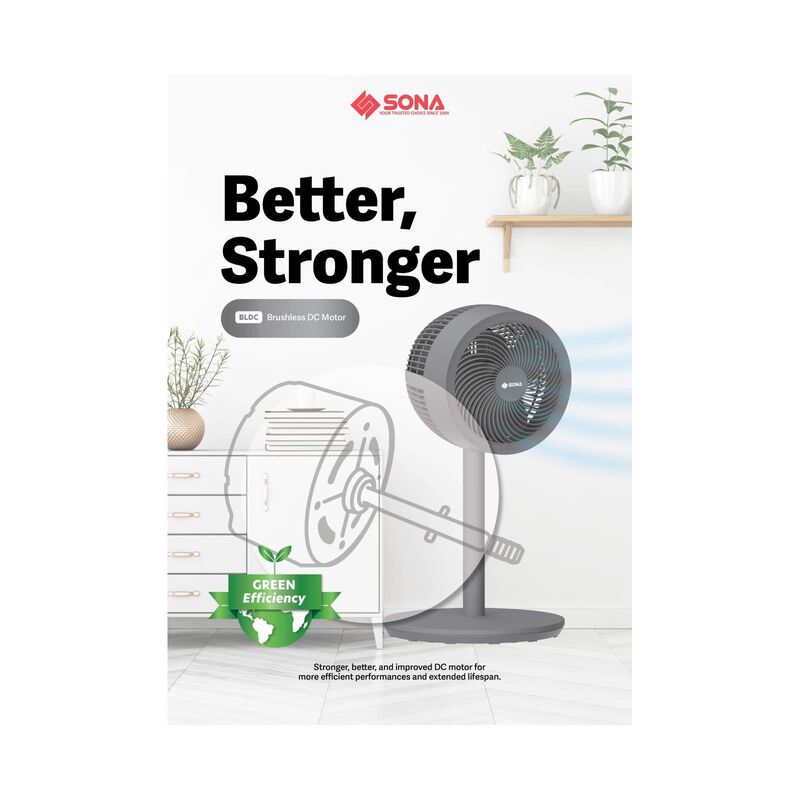 SONA 9 In Dc Stand Fan -black SFS9006DC-image 7