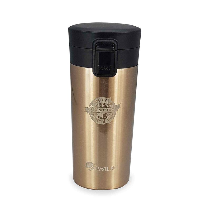 TRAVEL JOY Eco Insulated Mug (380ml) Pearl Gold TJECOMUG-PGD-image 1