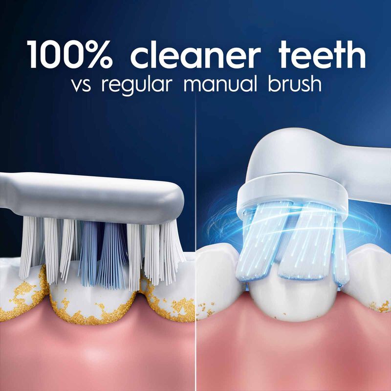 ORAL-B Io Clean & Gum Protect White 2pc Refill Brush Head IORBSWF-2-image 3
