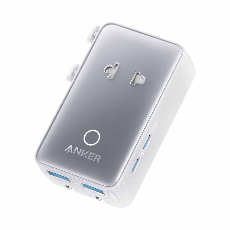 ANKER Nano 5-in-1 Travel Adapter 20w 2c+2a Travel Charger A9215 - White A9215H21-image 1