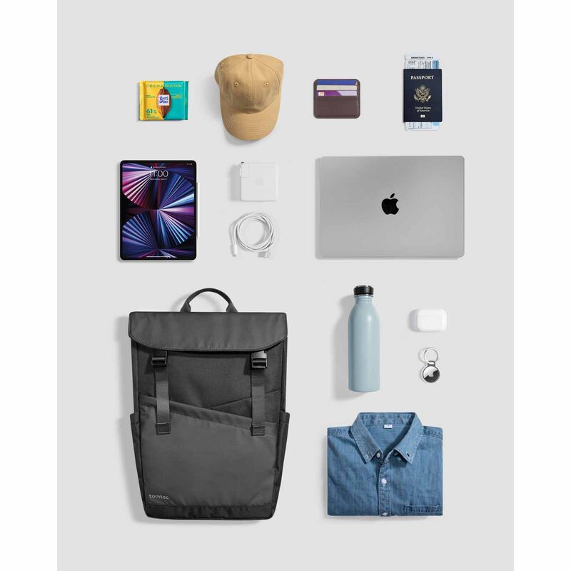 TOMTOC Slash A64 Flip Laptop Backpack - Meteorite (a64e1d1) T64M1D1-image 9