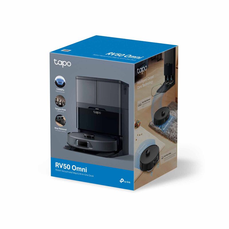 TP LINK Robot Vacuum & Mop + All-in-one Dock TAPO RV50 OMNI-image 10