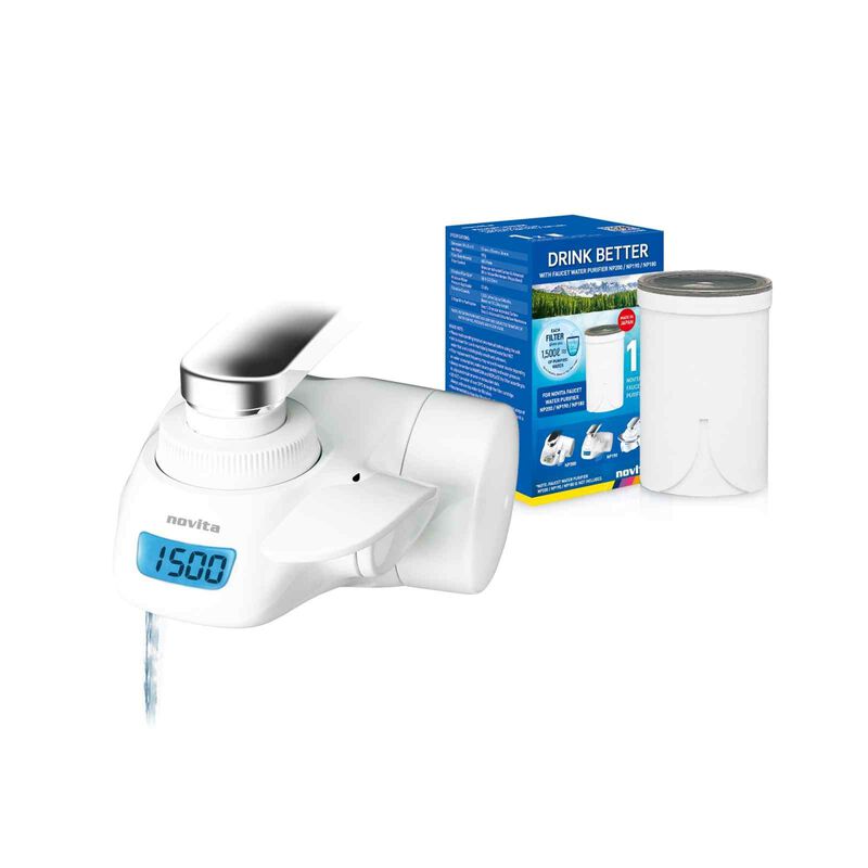 NOVITA Faucet Water Purifier & Filter NP190 BUNDLE-image null