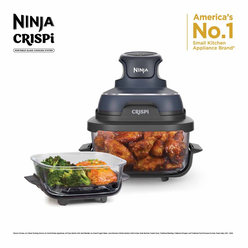 NINJA Crispi Portable Air Fryer (3.8l) - Cyberspace FN101SMGY-image 3