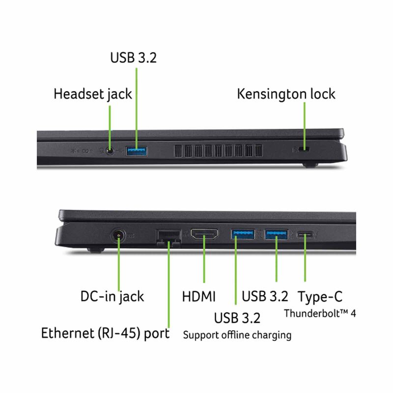ACER 15.6in Intel Core 7 240h 16gb 512gb Ssd Win 11 Home Rtx4050 NITRO V15 ANV15-52-70K4 (BLACK)-image 4