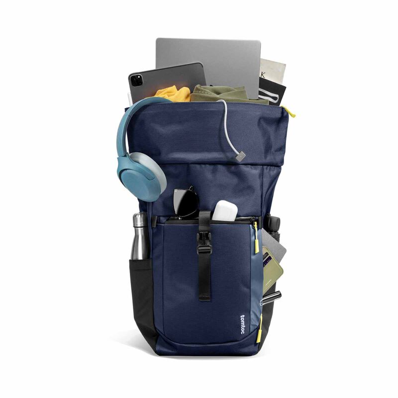 TOMTOC Navigator-t61 Rolltop Backpack - Dark Blue T61M1B1-image 10