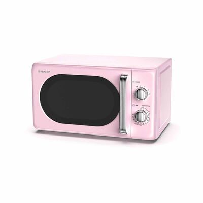 SHARP 20l Solo Retro Microwave Mechanical - Pink R-20SR-P