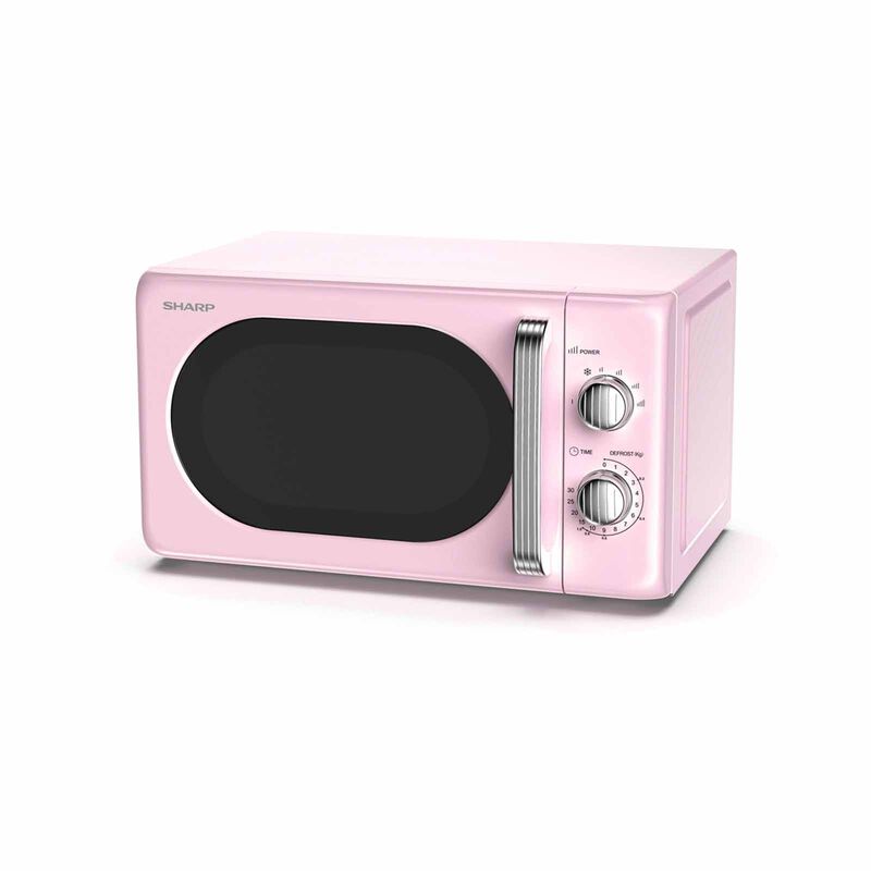 SHARP 20l Solo Retro Microwave Mechanical - Pink R-20SR-P-image 1