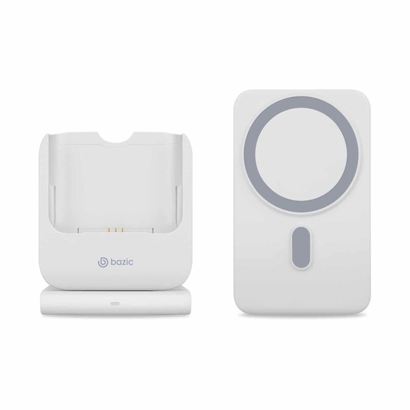 BAZIC Gomag Flex 10k, 10000mah Removeable Powerbank With Apple Watch And Airpods Charging Station - Whi GM-FLEX10K-WHT-image 1