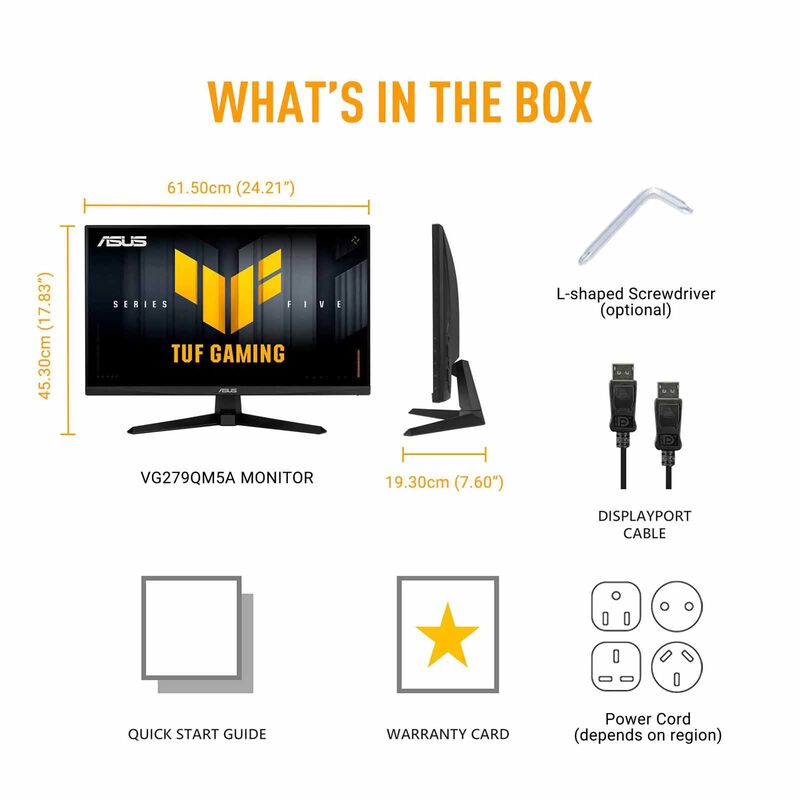 ASUS 27in Tuf Gaming Fhd 240hz Gaming Monitor VG279QM5A-image 12