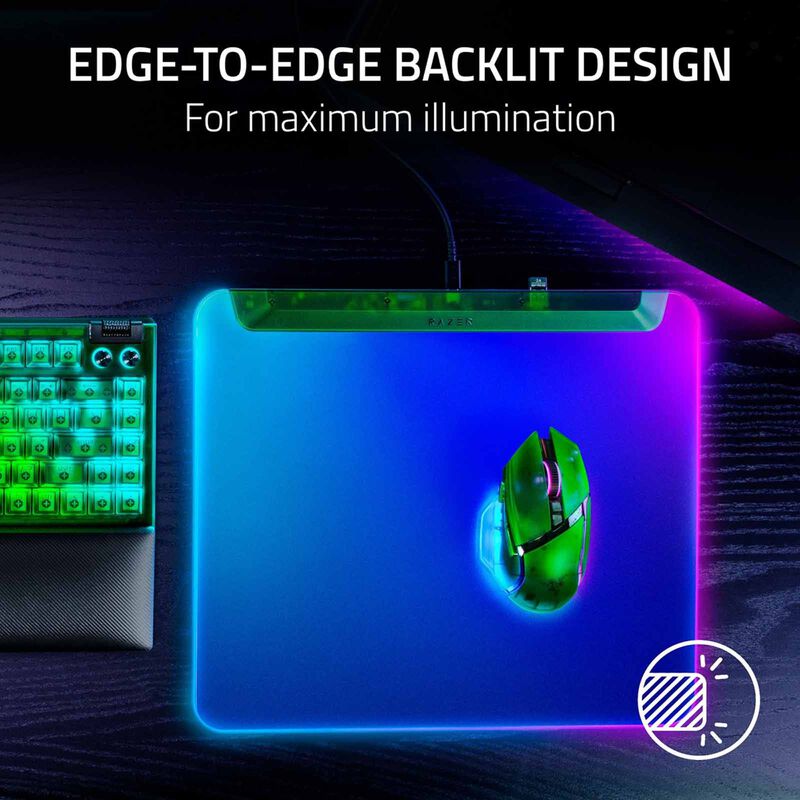 RAZER Firefly V2 Pro- Multi-zone Chroma Gaming Mouse Mat - Phantom Green Edition - Frml Packaging RZ02-04920300-R3M1-image 7