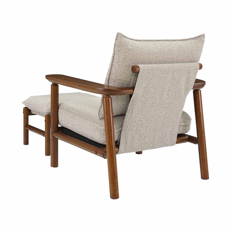 MUZE Extra Cover 1 Seater+ottoman (beige) MERU-image 3