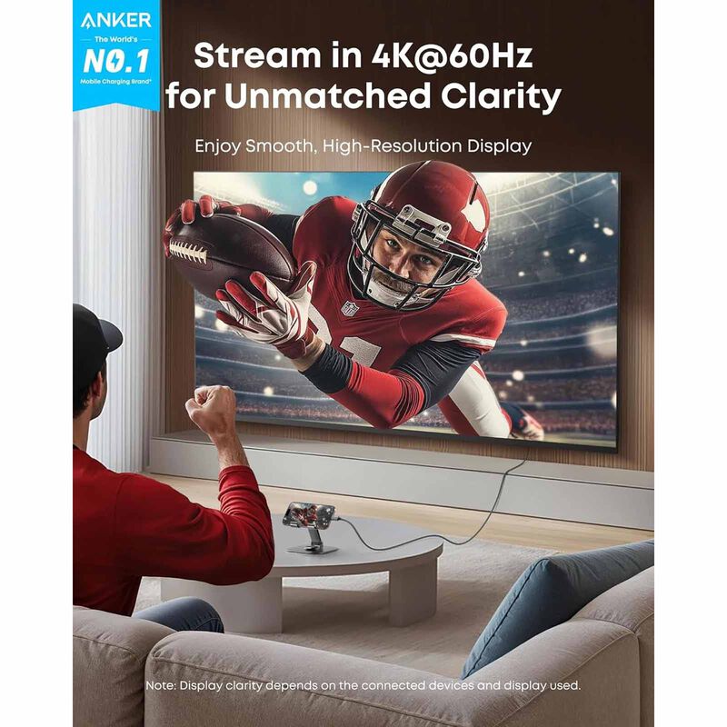 ANKER Usb C To Hdmi 6ft 4k@60hz Ultra Fast Braided Cable A87E0H12-image 2