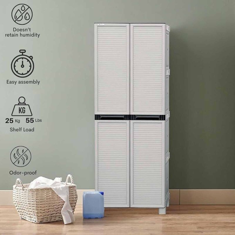 ARTPLAST Linea Concert Tall Wide Utility Cabinet 70x39x172cm CONCERT-image 2