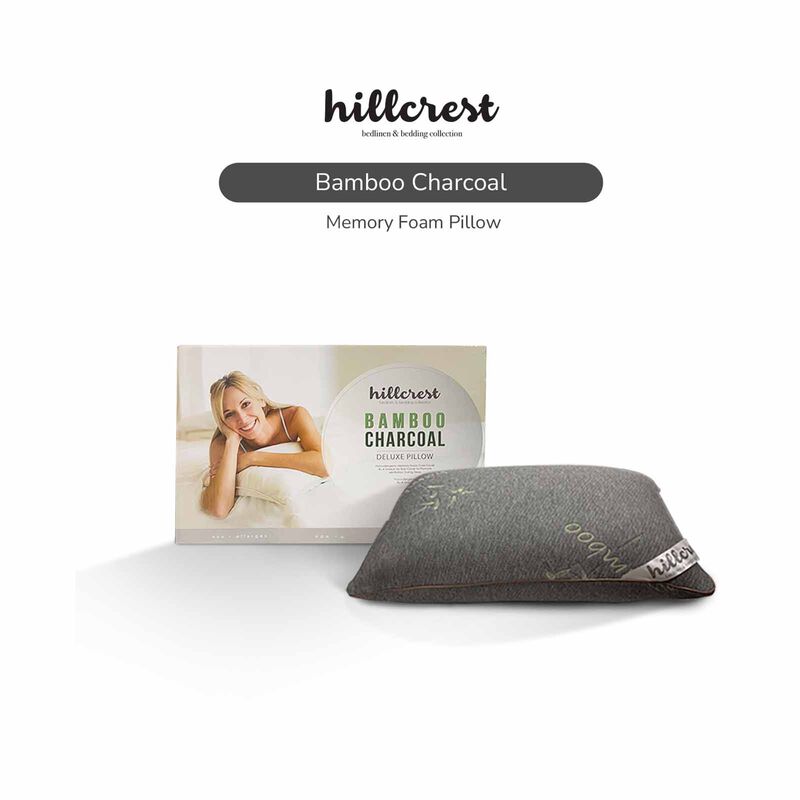 HILLCREST Bamboo Charcoal Memory Foam Pillow (online Exclusive) 5649-image 1