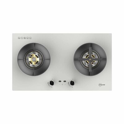 MAYER 78cm 2 Burner Gas Hob - Matte White (lpg/pub) (exclude Installation) MMGH278HI-MWH