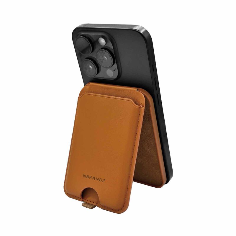N.BRANDZ Magsafe Wallet Stand-brown N-MAGWALLET2-BW-image 2
