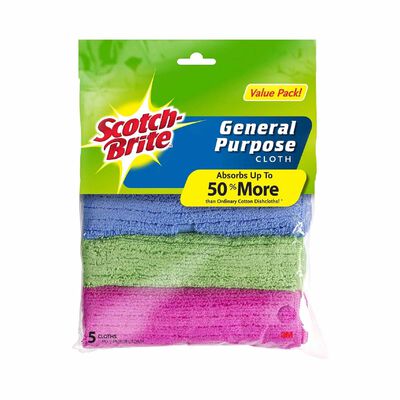3M SCOTCHB General Purpose Cloth Value Pack MFGEN-5PCS