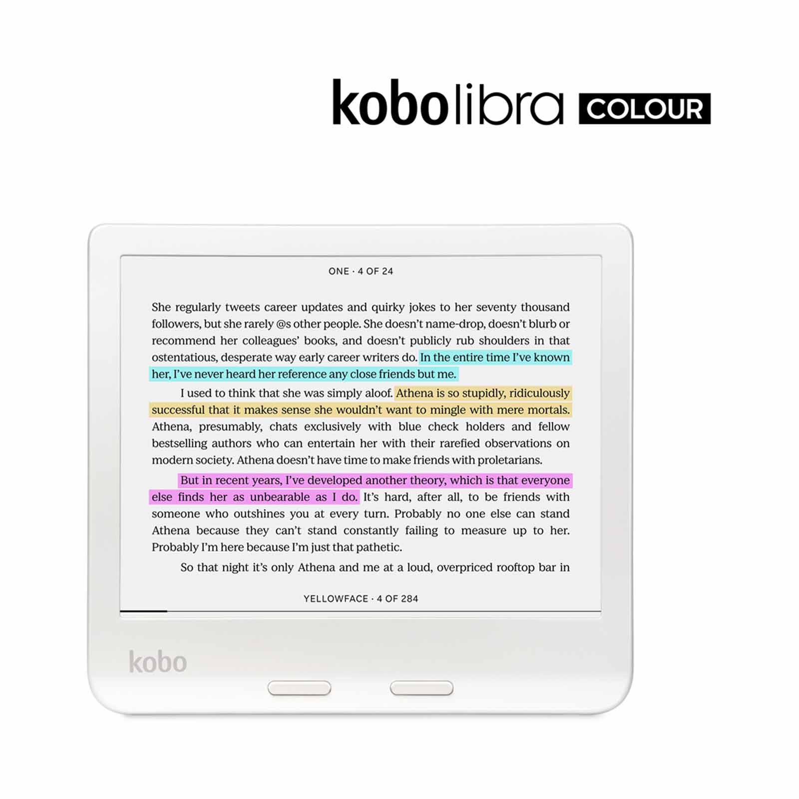 Shop RAKUTEN KO Kobo Libra Colour (white) Kaleido 3 N428-KU-WH-K