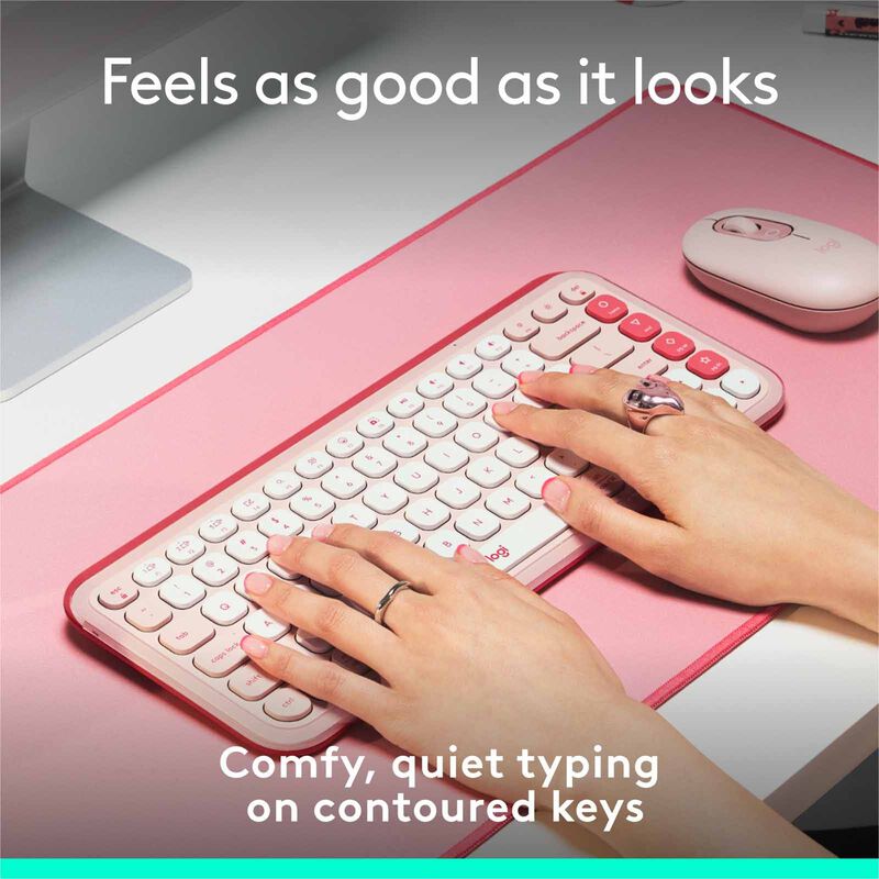 LOGITECH Pop Icon Keys Wl Kb - Rose 920-013085-image 8