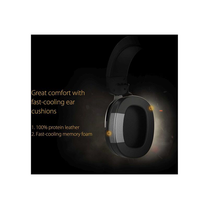 ASUS 3.5mm Lightweight Gaming Heads Et 7.1 Surround Sound W/ Mic AS TUF GAMING H3 (GUN METAL)-image 5
