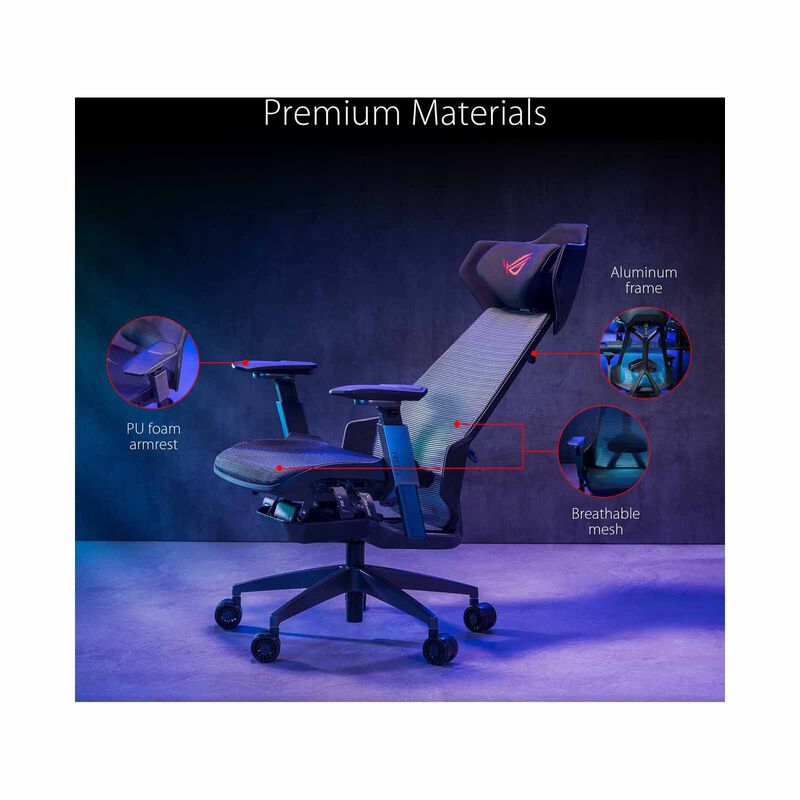 ASUS Rog Destrier Ergo Gaming Chair (exclude Installation Charges) SL400 ROG DESTRIER-image 6