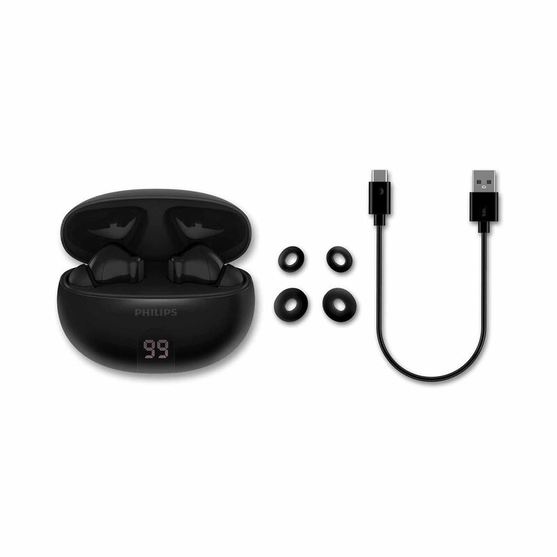 PHILIPS In-ear True Wireless Headphones With Anc - Black TAT3559BK/97-image 7