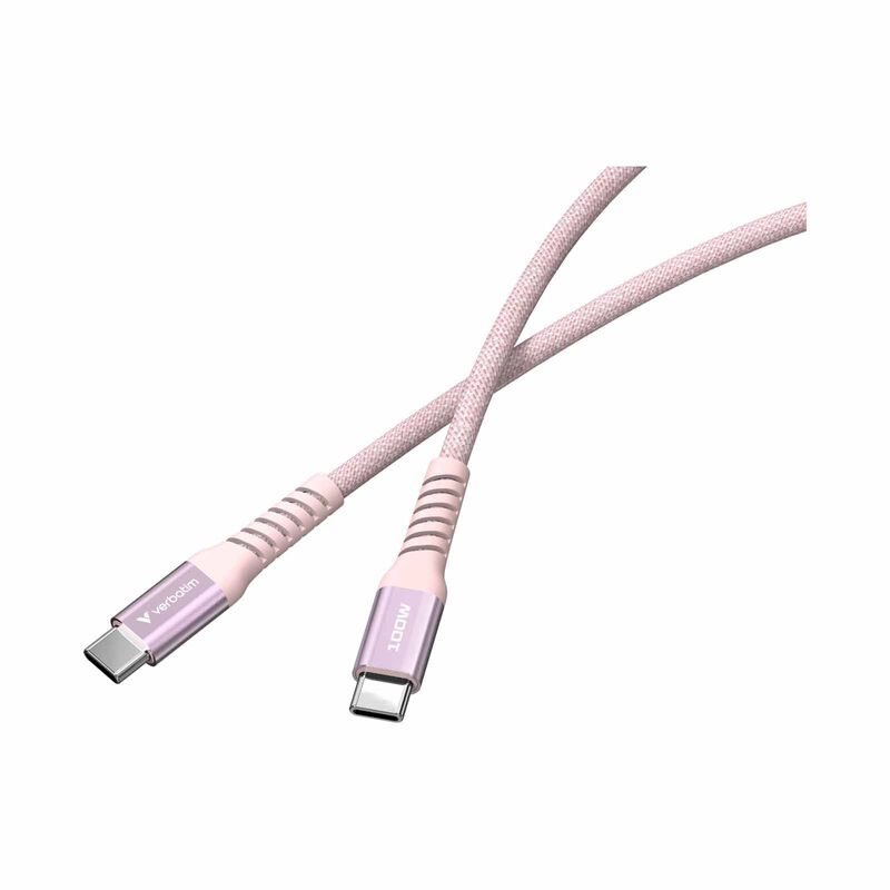VERBATIM Sync & Charge Usb-c To Usb-c 100w Magnetic 120cm - Pink VM31857-image 2