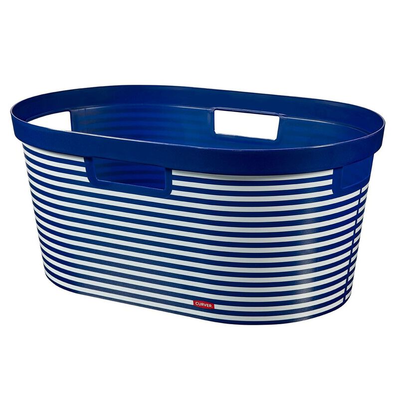 CURVER Infinity Laundry Basket Blu Indigo D-CV-58-7640-image null
