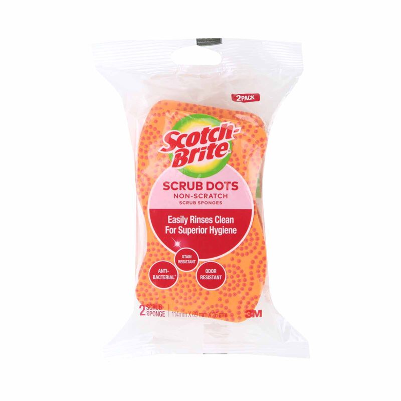 3M SCOTCHB Scotch-brite Scrub Dots Heavy Duty Sponge Sdhd-2 En SDHD-2 EN-image 1