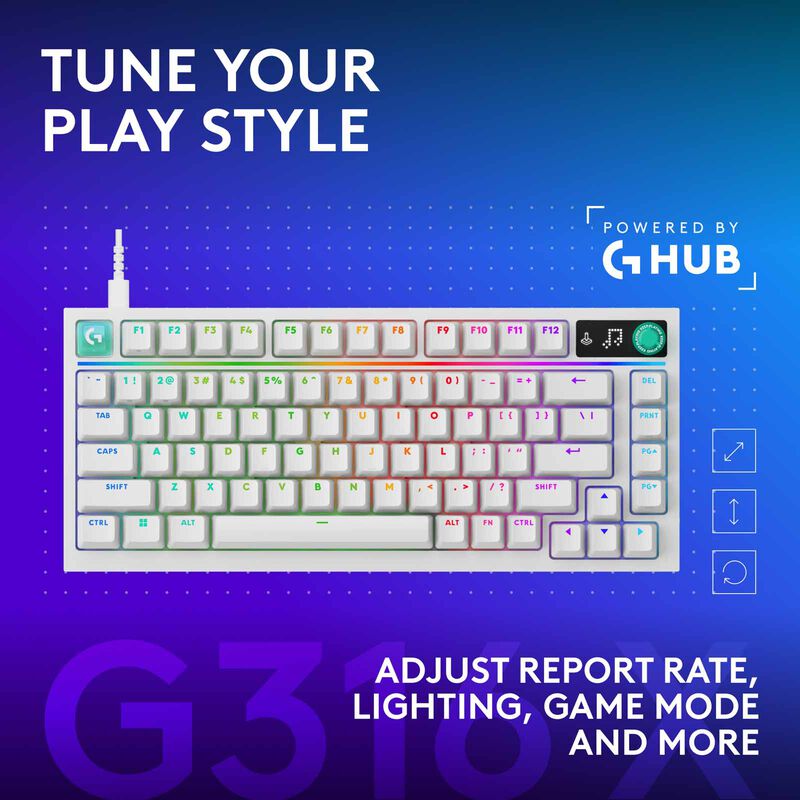 LOGITECH G316 X 75 Mech Keyboard White Tactile 920-014322-image 15