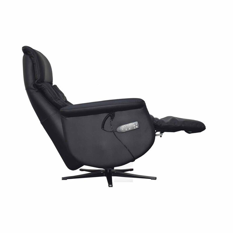 Power Lift Massage Chair (hl) Black Half Leather JORUNN-image 5