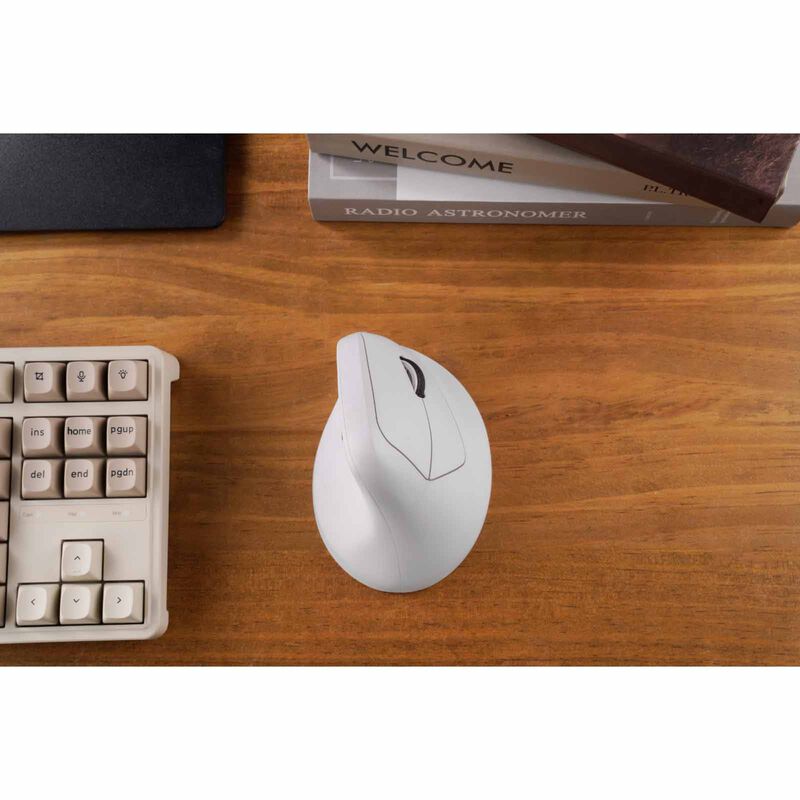 KEYCHRON M5 8k 2.4 Ghz Wireless Ergonomic Vertical Mouse - White KYCN-M5-A24-image 2