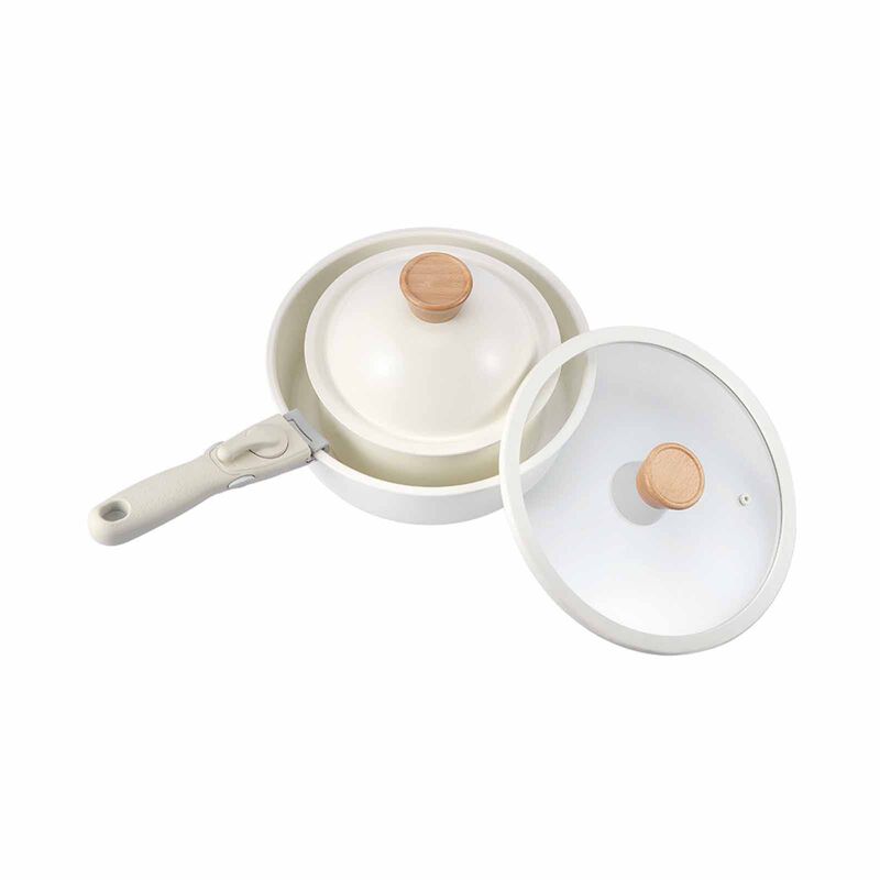 IUIGA Nonstick Nesting Cookware Set CD-KCAL100000WT-image 4