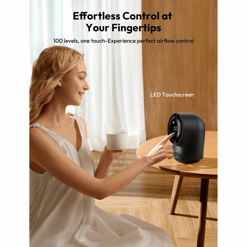 AECOOLY Dc Desk Fan-black TB02-image 2