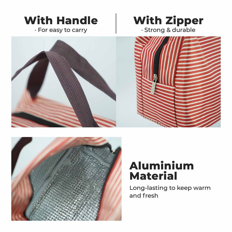 EPLAS Thermal Lunch Tote Bag (red/white) EG-D-image 3