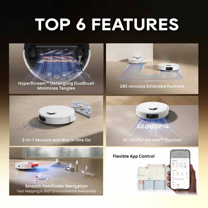 DREAME Robot Vacuum Mop Cleaner DM-D20-GL-image 6