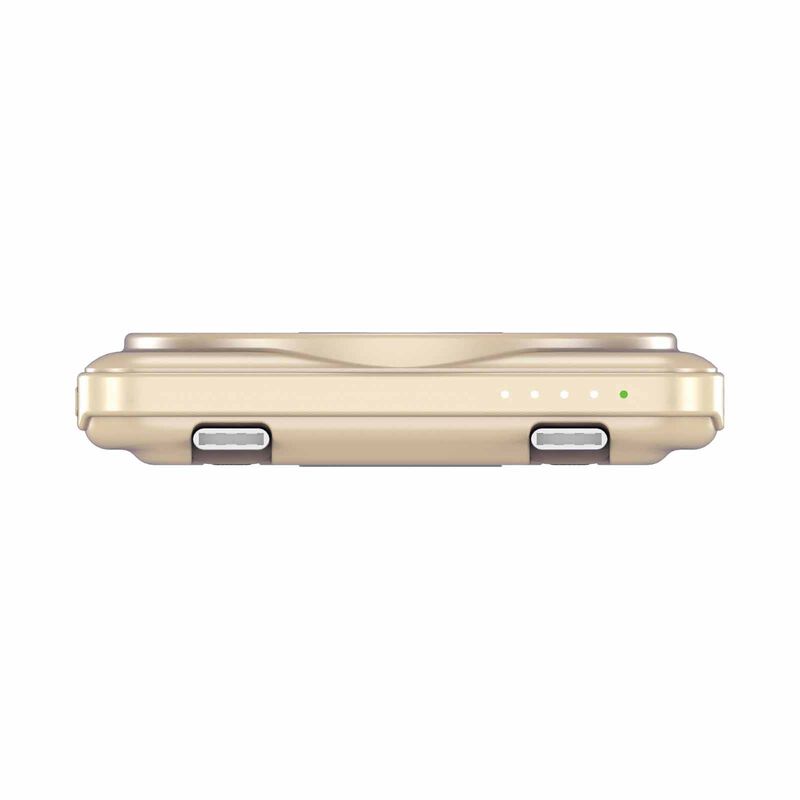 VERBATIM Powerbank Magnetic Wireless Charge 5000mah 2 X C Stand Gold VM32253-image 4