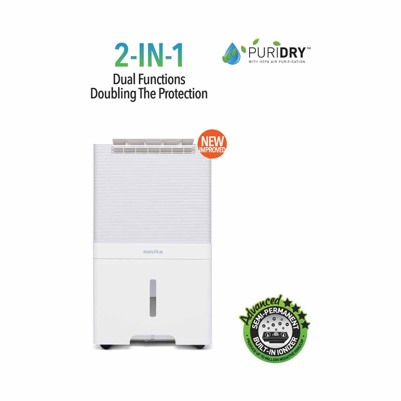 NOVITA 2 In 1 Air Purifier And Dehumidifier ND60+-image 2