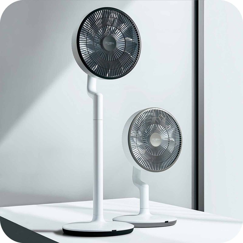 NOVITA Greenfan F-1 White (with Black Grille) F-1 BLACK GRILLE-image 3