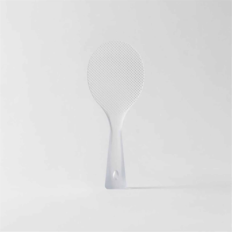 MARNA Tpx Standing Rice Scoop (200x77x36mm) - Clear K555-CL-image 1