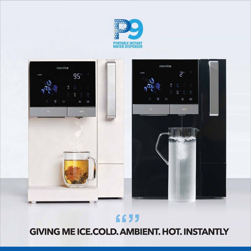 NOVITA Instant Hot/cold Dispenser With Ice Maker - Cool Black Hydroplus P9+ HYDROPLUS - BLACK-image 3