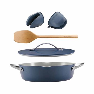 TRAMONTINA 5 Pcs Multi-purpose Pan Set 28cm / 4.0l Fiora - Blue 19584000
