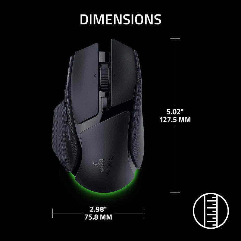 RAZER Basilisk V4 Hyperspeed - Ergonomic Wireless Gaming Mouse RZ01-05680100-R3M1-image 12