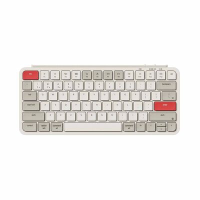 KEYCHRON B1 Pro, 77 Key, Retro Red, Ultra-slim Wireless Keyboard KYCN-B1P-K13