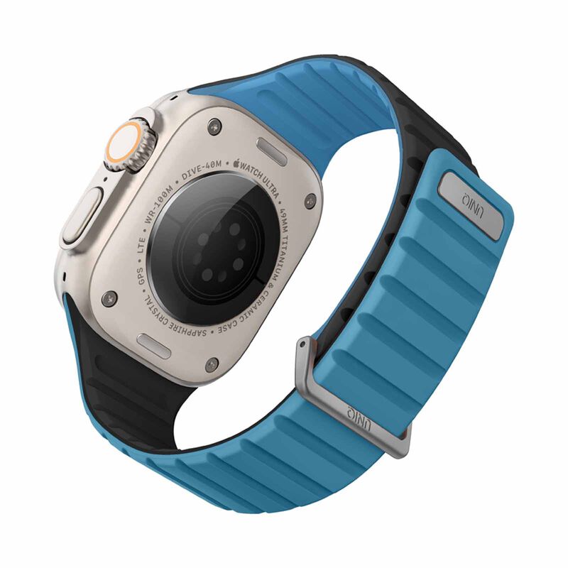 UNIQ Revix Evo Reversible Magnetic Apple Watch Strap 49/45/44/42mm - Pacific (pacific Blue/black) UNIQ-49MM-REVEPCBLUBLK-image 3