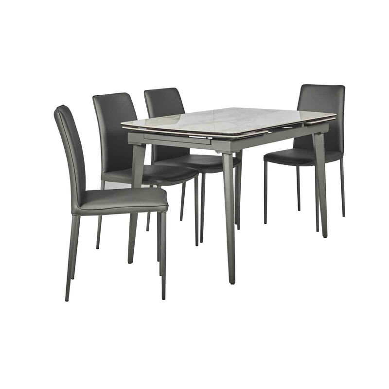 5 Piece Extendable Dining Set KLOSE-image 3