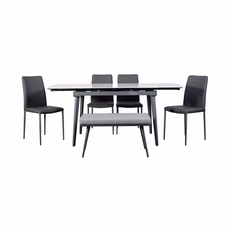 6 Piece Extendable Dining Set KLOSE-image 3